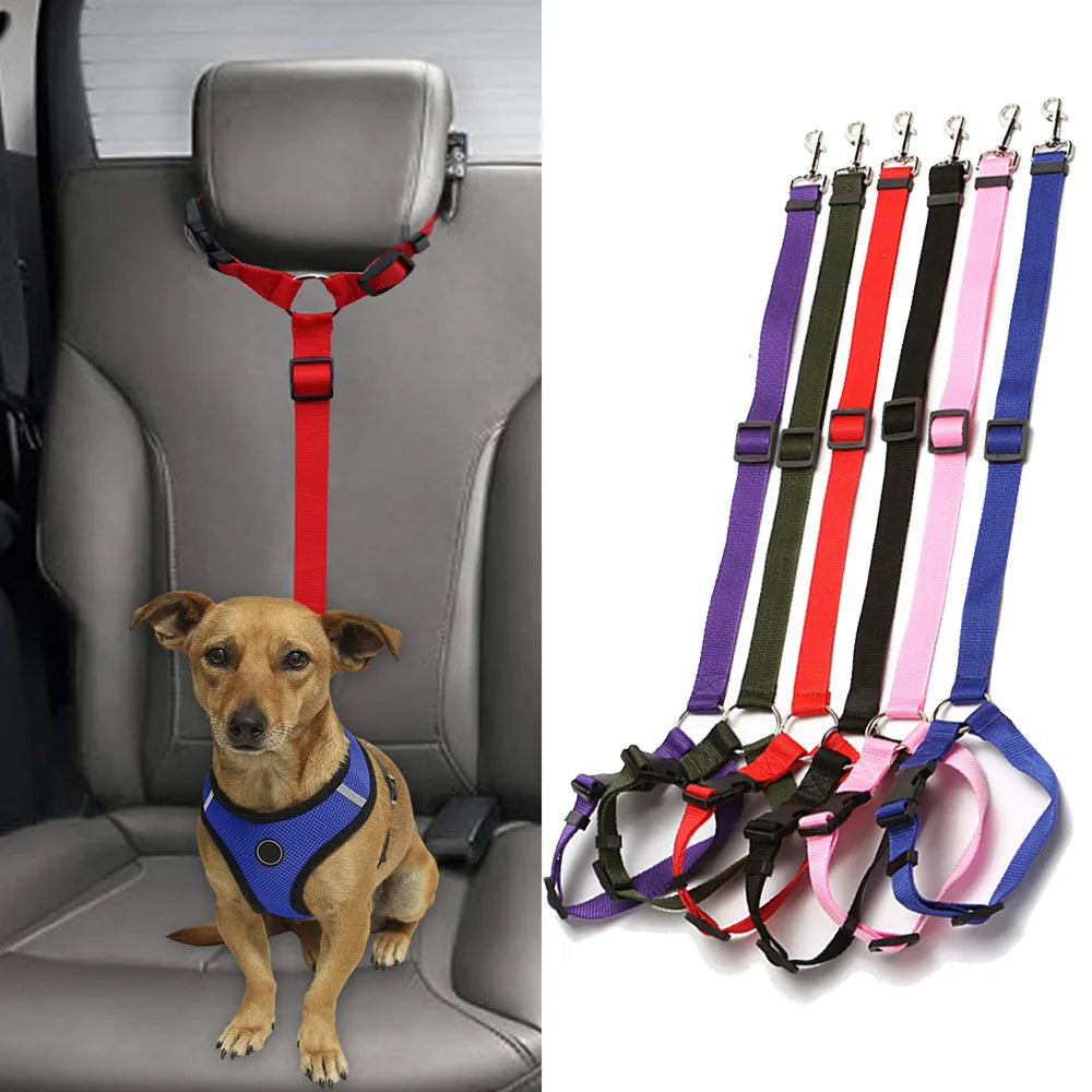 Solid Two-in-one Pet Car Seat Belt