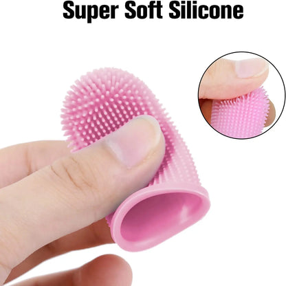 Dog Super Soft Pet Finger Toothbrush Teeth Cleaning