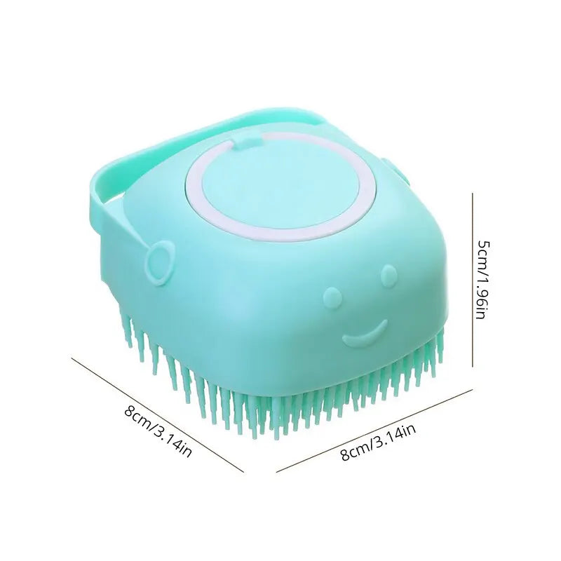 Pet Bathing Brush Soft Silicone Massager Shower Gel