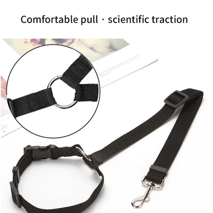 Solid Two-in-one Pet Car Seat Belt