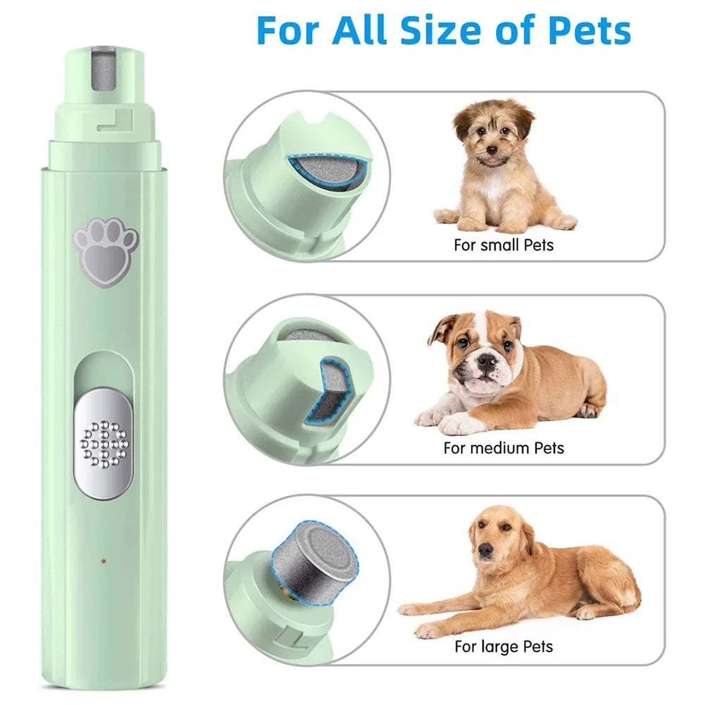 Electric Dog Nail Grinder Pet Nail Clipper USB Rechargeable