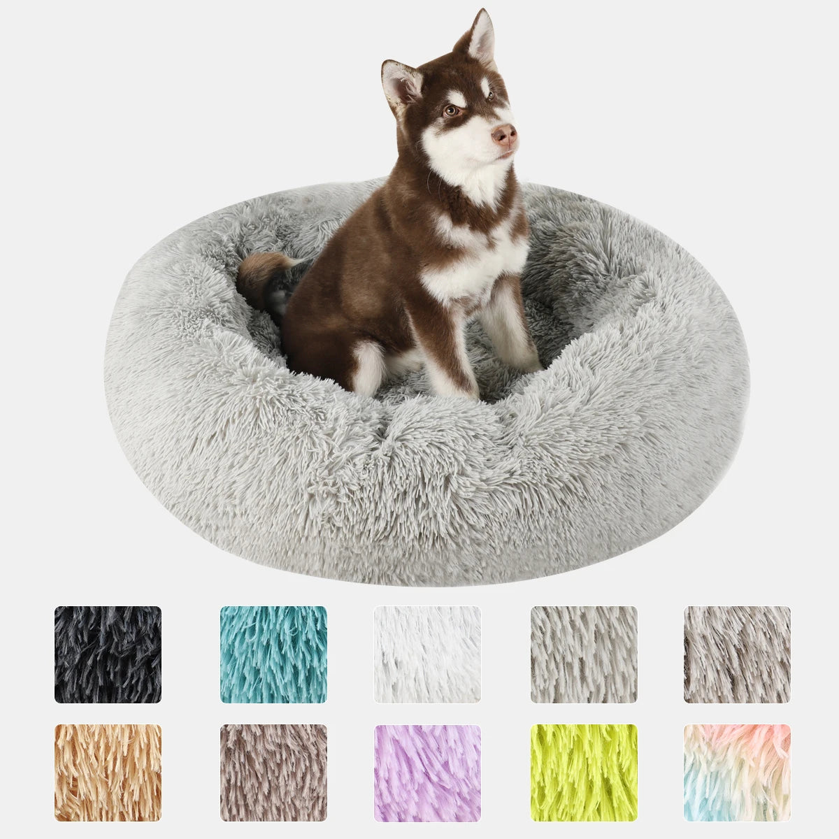 Pet Bed Donut Plush Bed for Dogs/cats washable