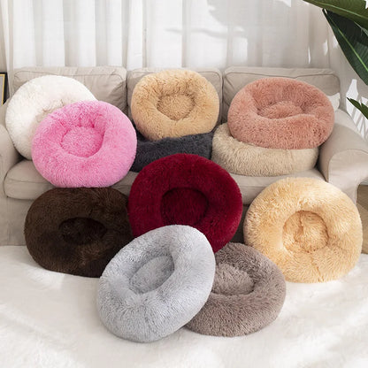 Pet Bed Donut Plush Bed for Dogs/cats washable