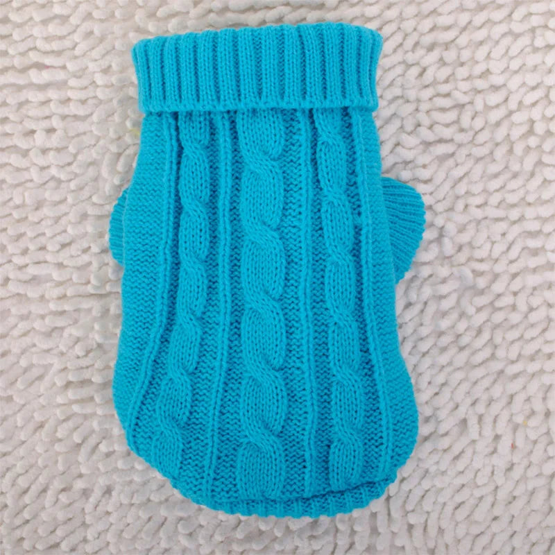 Dog Winter Clothes Knitted Pet Clothes For Small Medium Dogs Chihuahua Puppy Pet Sweater Yorkshire Pure Dog Sweater Ropa Perro