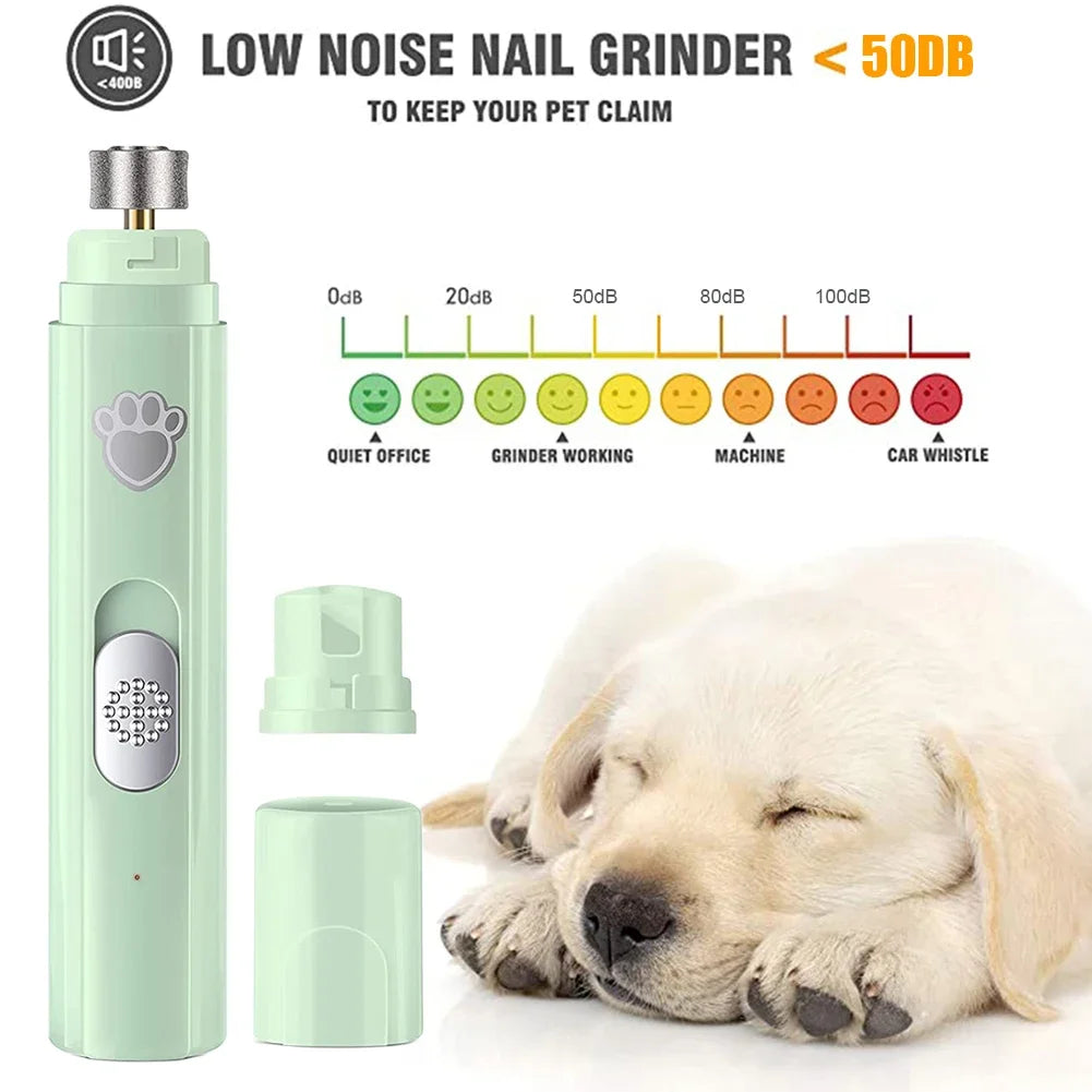 Electric Dog Nail Grinder Pet Nail Clipper USB Rechargeable