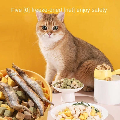 Cat Snacks Pet Freeze-dried Chicken Cat Treats Granule Rich in Nutrition High Protein