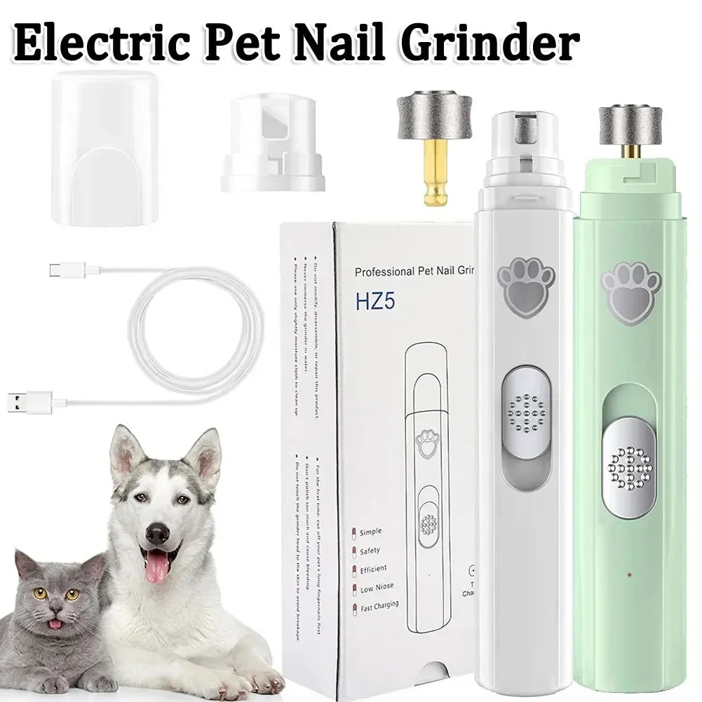 Electric Dog Nail Grinder Pet Nail Clipper USB Rechargeable