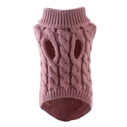 Winter Puppy Warm Sweater Turtleneck Pet Knitting Clothes