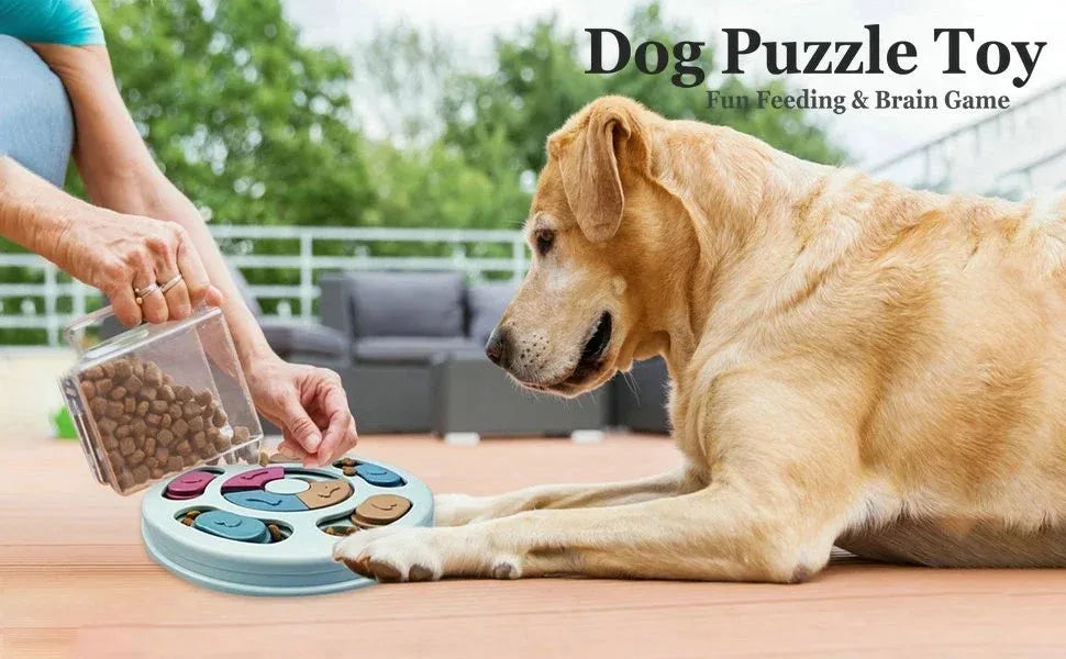 Dog Puzzle Toy Interactive Treat "hide a treat" increases IQ