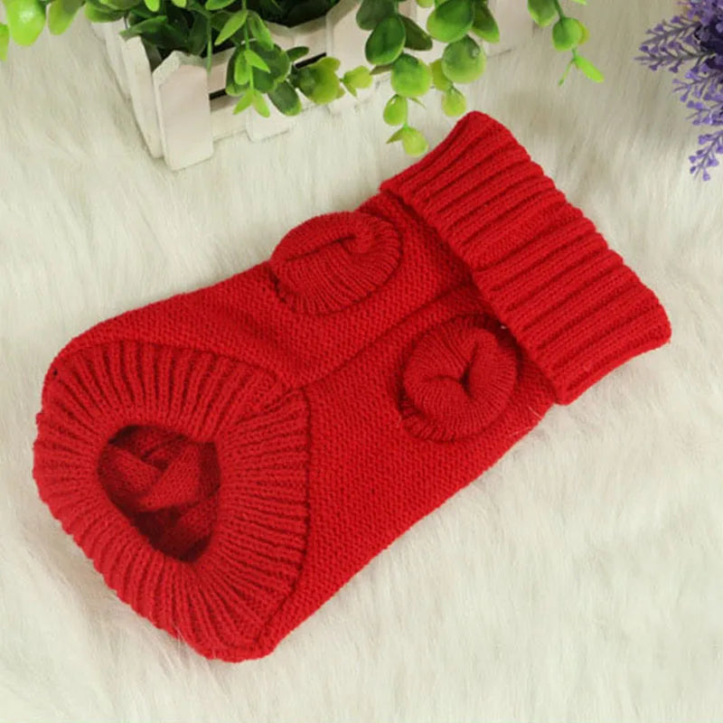 Dog Winter Clothes Knitted Pet Clothes For Small Medium Dogs Chihuahua Puppy Pet Sweater Yorkshire Pure Dog Sweater Ropa Perro