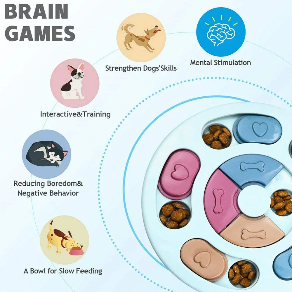 Dog Puzzle Toy Interactive Treat "hide a treat" increases IQ