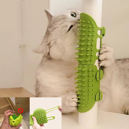 Pet Cat Hair Removal Massage Comb Cats Scratching Rubbing Brush kitten Grooming