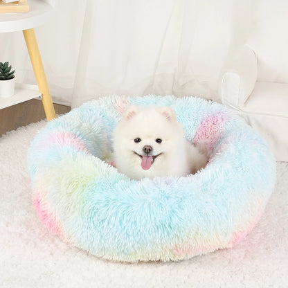 Pet Bed Donut Plush Bed for Dogs/cats washable