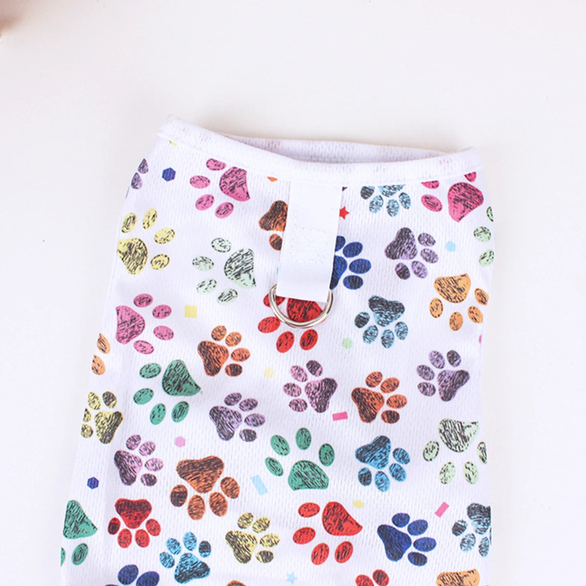 Summer Dog Vest Cute footprint print Breathable Thin T-Shirt for Small Medium Dog Fashion Chihuahua Yorkshire Vest Pet Clothes