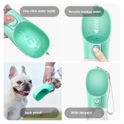 Botella de agua para perros portátil